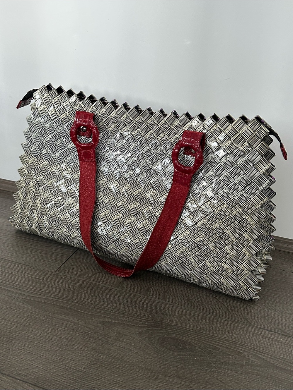 Nahui Ollin Barcode Woven Tote Bag